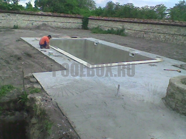 Строительство бассейна 6,5 х 3,0 м. с отделкой из мозаики, МО, Чеховский район